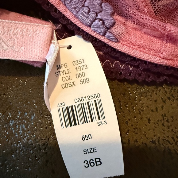 Victoria's Secret Angel Sheer Unlined Demi bra Style 1973 36B NWT - Picture 3 of 4